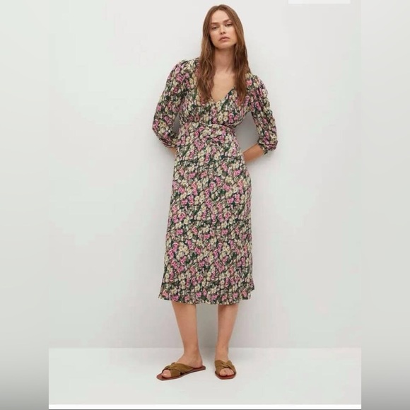 Mango Dresses & Skirts - Mango Floral Midi Dress